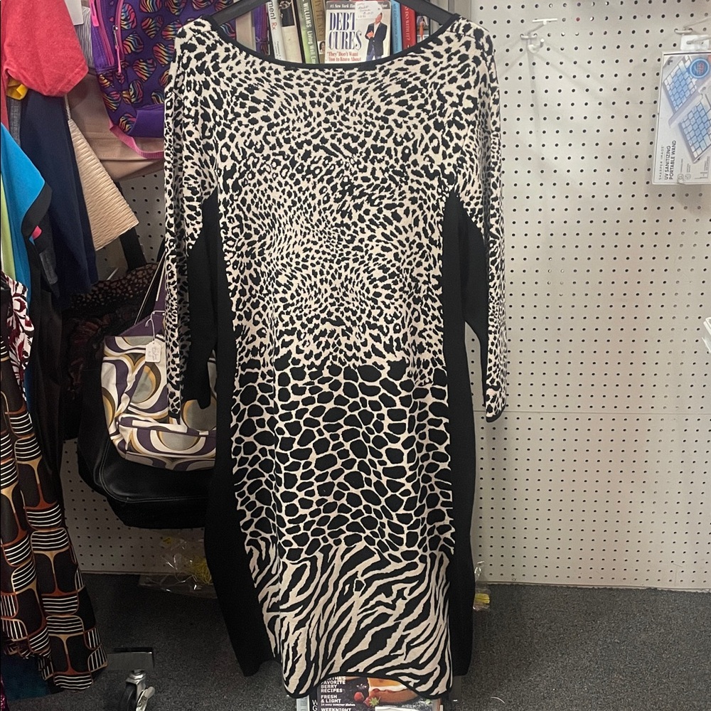 Animal Print Women's Dress - Picture 3 of 3
